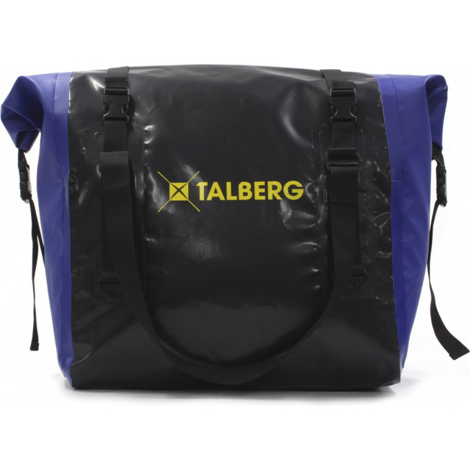 Гермосумка с широким входом TALBERG HUNT DRY BAG PVC 90, черный/василёк
