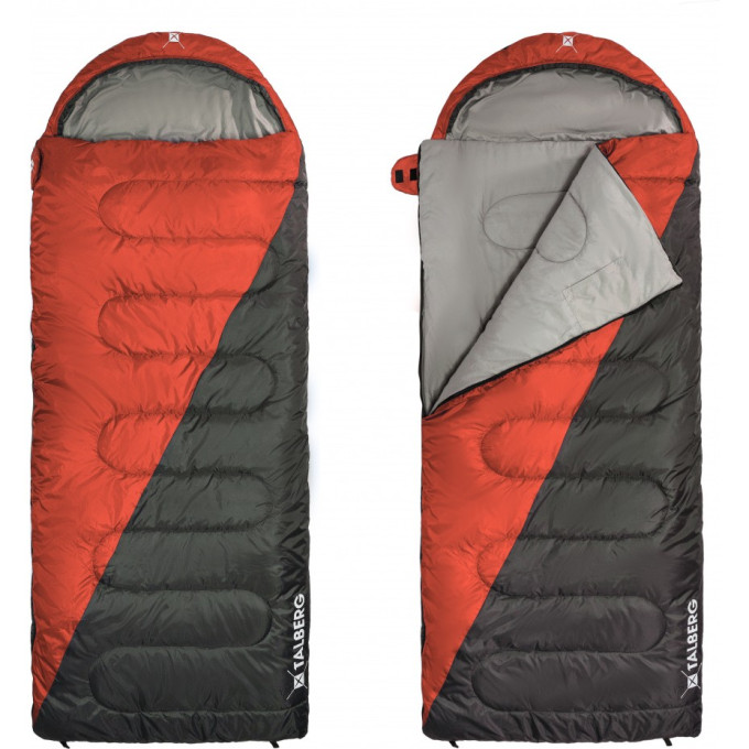 Спальный мешок TALBERG TRAVELLER -12°C левый, красный